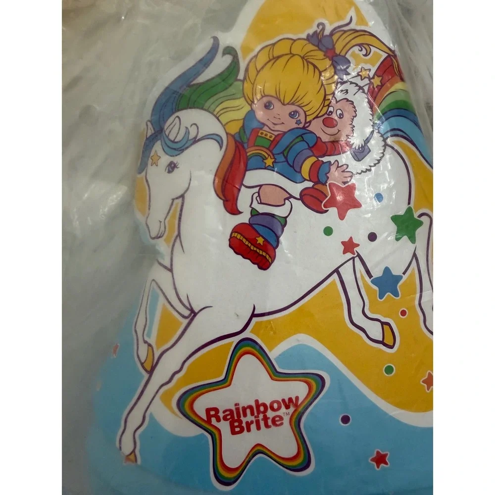 Vintage Rainbow Brite Party Hats 8 Count Hallmark Party Express 1980s Sealed